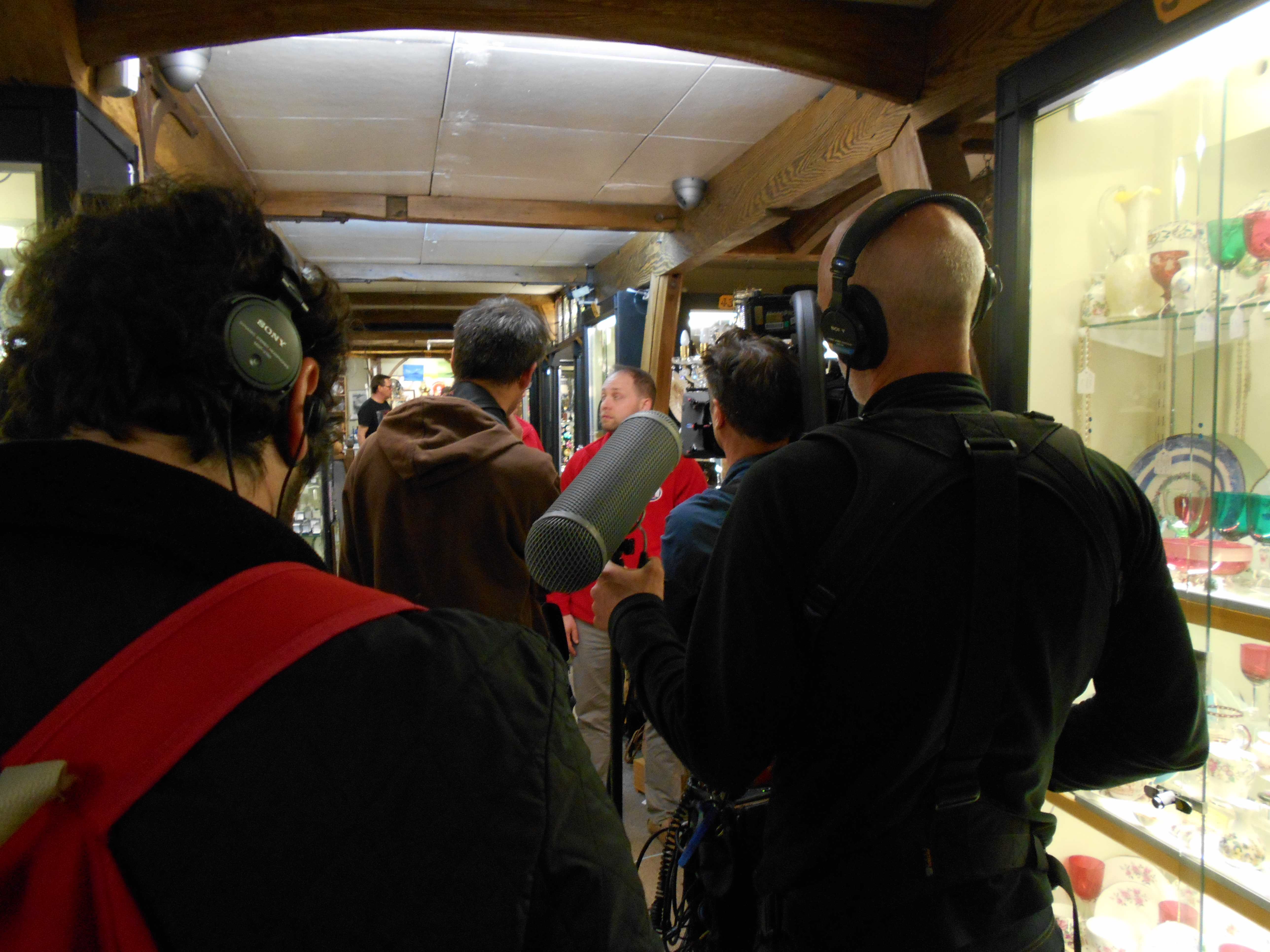 Hungerford Arcade Filming Bargain Hunt May 2016