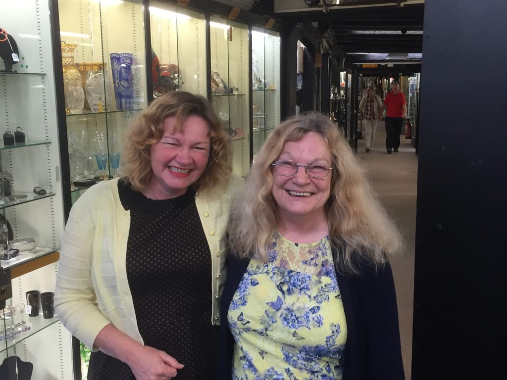 Nicola Chester and Rita Kibble at Hungerford Arcade