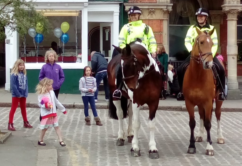 Hungerford Arcade TV Police Horses Blog May 2017